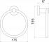 Держатель для полотенец кольцевой Savol (S-005660C)