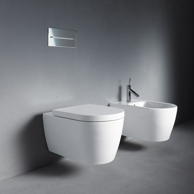 Duravit Me by Starck Унитаз подвесной Rimless 57х37см, с креплениями, цвет:белый