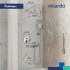Душевая система скрытого монтажа с тропическим душем, ручным душем и изливом Milardo Rora (RORSB03M68)