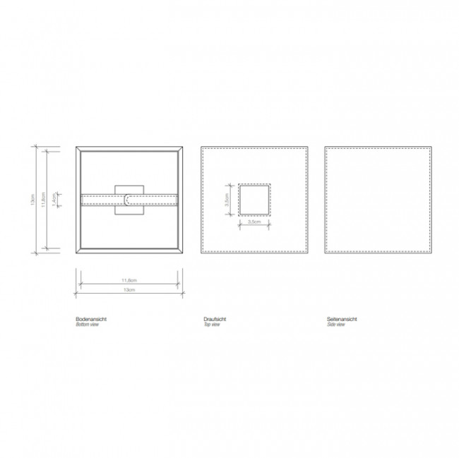 Decor Walther Brownie KB 41 Диспенсер для салфеток 14x14x14см, настольный, цвет: белая кожа