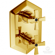 CISAL Cherie Встраиваемый термостатический смеситель для душа, цвет: золото/черный CX0093007C