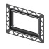 TECEsquare, Монтажная рамка для установки стеклянных панелей на уровне стены (регулировка: 5-18 мм) окантовка: белая 9240646