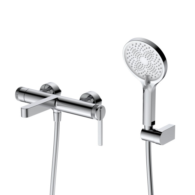 Смеситель для ванны с душем DQ Bonn короткий излив хром (DA1703201)