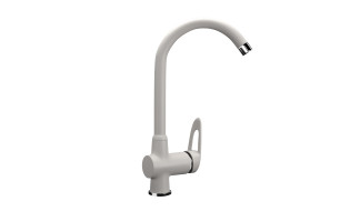 Смеситель для кухни ULGRAN Classic белый (U-006-331)