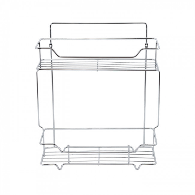 Полка двухъярусная прямая Milardo Grid проволока стальная, хром (GRICS2CM44) Полка двухъярусная прямая Milardo Grid проволока стальная, хром (GRICS2CM44)