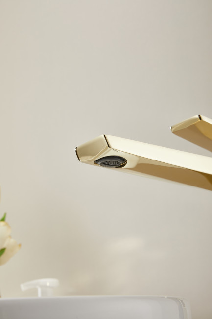 Смеситель для раковины HAIBA золотой (HB11726-5)