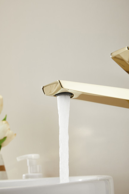 Смеситель для раковины HAIBA золотой (HB11726-5)