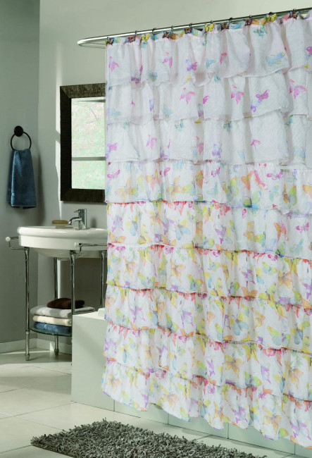 Шторка для ванной 178x183 Carnation Home Fashions Carmen SCVOIL/CAR/BF Шторка для ванной 178x183 Carnation Home Fashions Carmen SCVOIL/CAR/BF