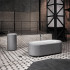 BetteLux Oval Couture Ванна отдельностоящая  с шумоизоляцией 185 см, с панелью с текстильной обивкой, цвет: буро-серый 852
