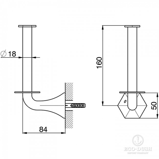 CISAL Cherie Держатель для запасного рулона, цвет: хром CISAL Cherie Держатель для запасного рулона, цвет: хром