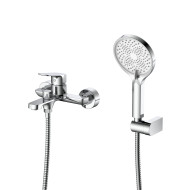 Смеситель для ванны с душем DQ Frankfurt короткий излив хром (DA1733201)