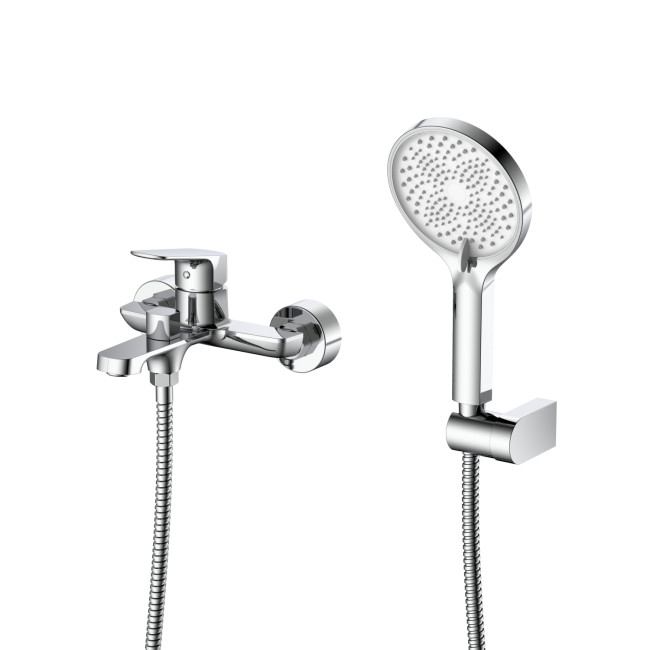 Смеситель для ванны с душем DQ Frankfurt короткий излив хром (DA1733201)