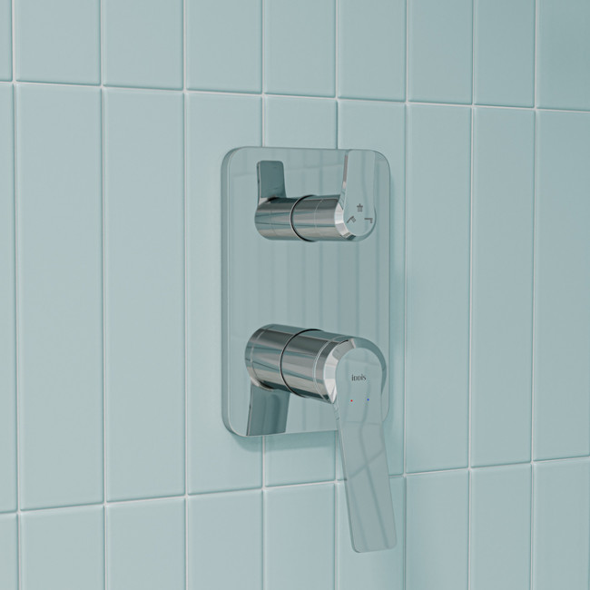 Встраиваемая система с тропическим, ручным душем и изливом, глянцевый хром, Parker, IDDIS, PARSB03i68