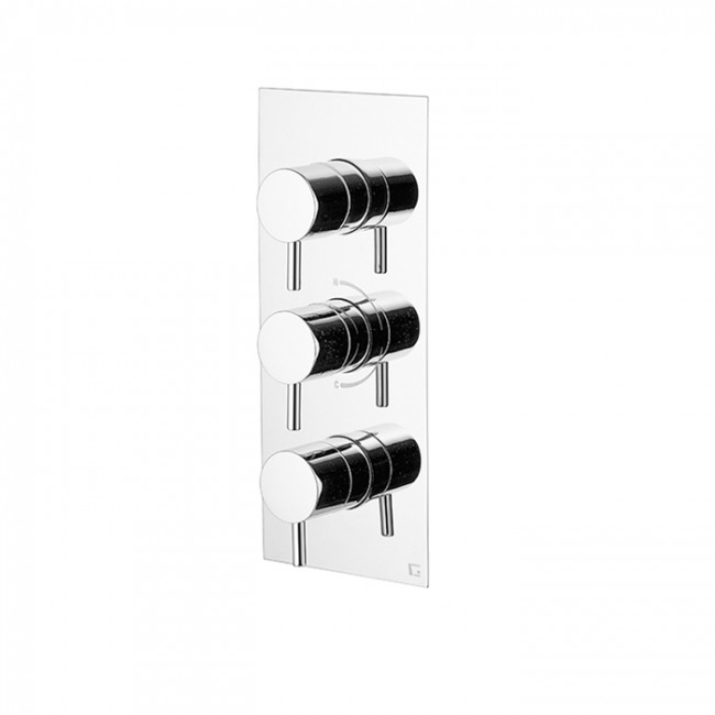 Gattoni Termostatici Термостатический встраиваемый смеситель для душа на 3 источника, цвет хром