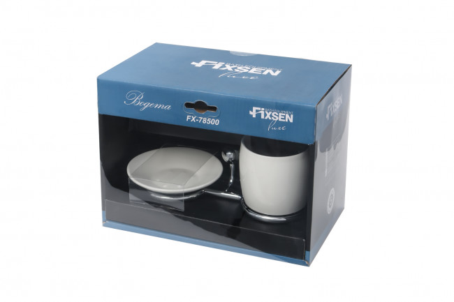 Мыльница+подстаканник FIXSEN Bogema (FX-78506+08) Мыльница+подстаканник FIXSEN Bogema (FX-78506+08)