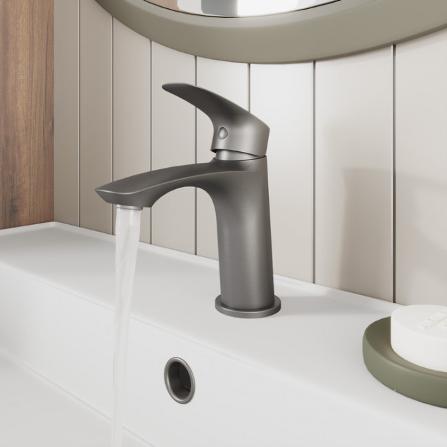 Смеситель для умывальника, графит, Rora, Milardo, RORGM00M01 Смеситель для умывальника, графит, Rora, Milardo, RORGM00M01