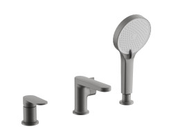 Смеситель для ванны BELZ на борт оружейная сталь (B66713-3)