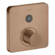 Axor ShowerSelect Смеситель для душа встраиваемый, термостатический, с запорным вентелм, внешняя часть, цвет: шлифованное красное золото