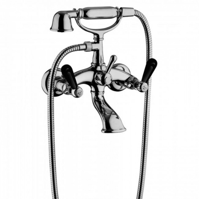 Смеситель для ванны Bongio Mille Nuits, цвет: хром/черный фарфор 22526OR00