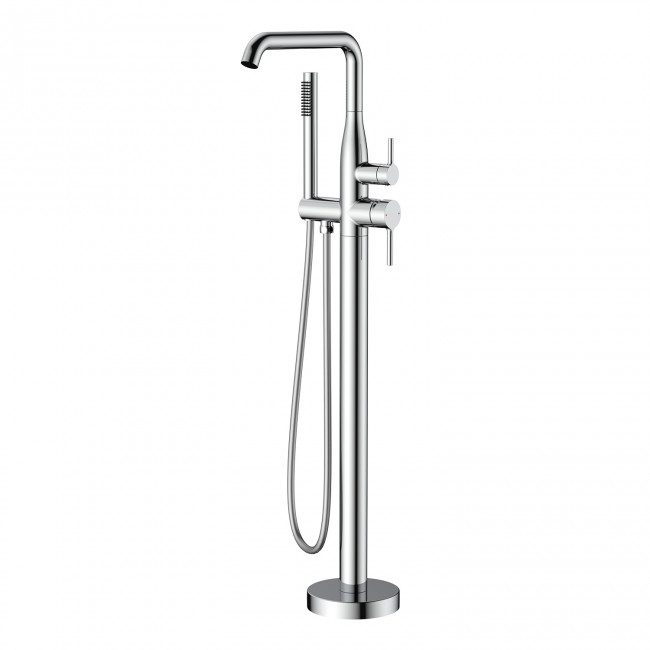 Смеситель Raglo для ванны напольный монолитный, хром (R20.33)