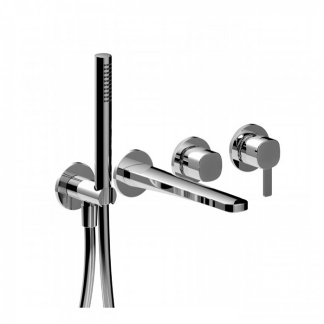 Fantini Lame Смеситель для ванны, встраиваемый, цвет: хром 24 02 M121B