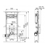TECElux 200 Застенный модуль для установки подвесного унитаза, h=1120 мм, регулировка по высоте 8 см 9600200