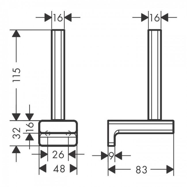 Hansgrohe AddStoris Держатель запасного рулона т/б, цвет: хром