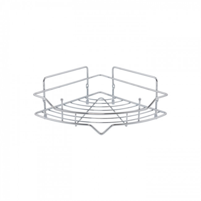 Полка одноярусная угловая Milardo Grid проволока стальная, хром (GRICC1CM44) Полка одноярусная угловая Milardo Grid проволока стальная, хром (GRICC1CM44)