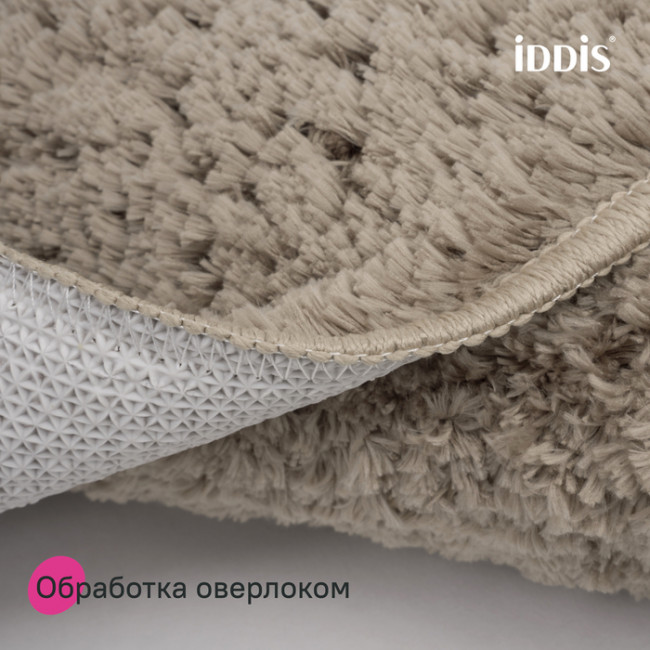 Коврик для ванной комнаты, 50x80, микрофибра, светло-коричневый, IDDIS, BSQS07Mi12 Коврик для ванной комнаты, 50x80, микрофибра, светло-коричневый, IDDIS, BSQS07Mi12