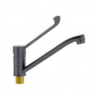 Смеситель для кухни BELZ оружейная сталь (B70019-3)