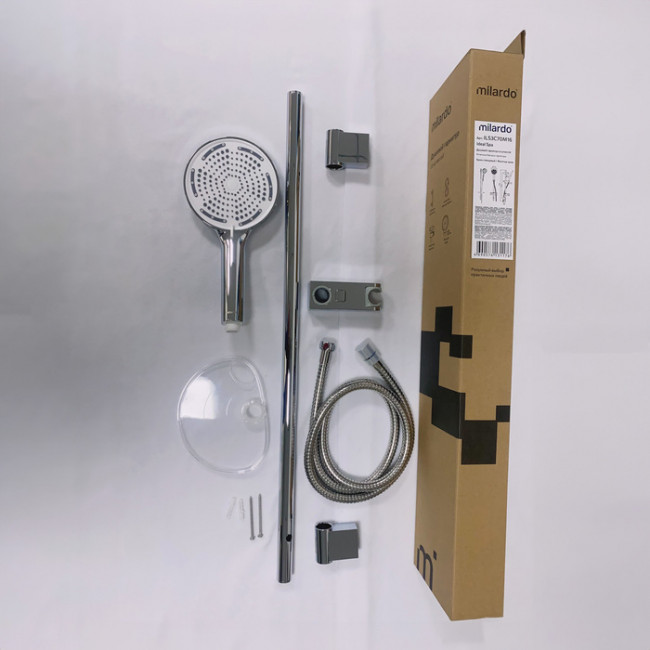 Душевой гарнитур со штангой Milardo Ideal Spa (ILS3C70M16)