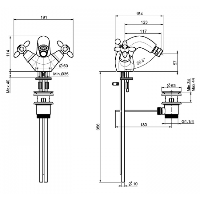 Carlo Frattini Olivia Смеситель для биде, цвет: хром Carlo Frattini Olivia Смеситель для биде, цвет: хром