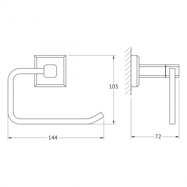 Держатель туалетной бумаги Artwelle Hagel 9916 Держатель туалетной бумаги Artwelle Hagel 9916