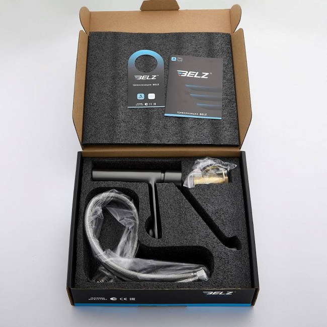 Смеситель для раковины BELZ оружейная сталь (B10019-3) Смеситель для раковины BELZ оружейная сталь (B10019-3)