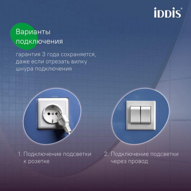 Зеркало с подсветкой IDDIS Cloud X 100 см (CLX1000i98)