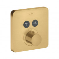 Axor Shower Select Смеситель для душа встраиваемый, термостатический, на 2 потребителя, цвет: шлифованное золото