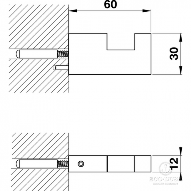 CISAL Quad Крючок подвесной, цвет: хром CISAL Quad Крючок подвесной, цвет: хром