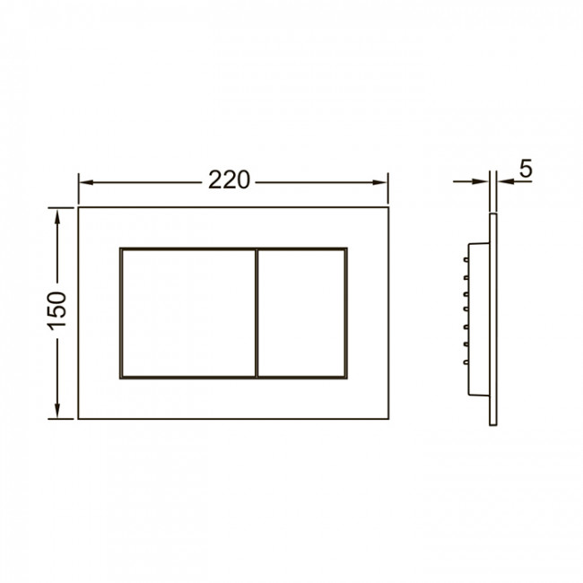 TECE Now Клавиша смыва, цвет: белый матовый 9240417