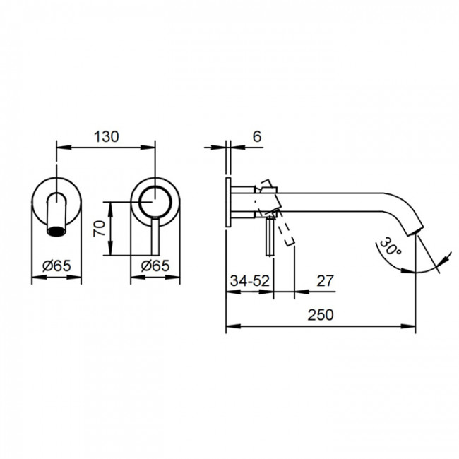 Fantini Nostromo Смеситель для раковины, встраиваемый, цвет: нержавеющая сталь 50 93 E812B Fantini Nostromo Смеситель для раковины, встраиваемый, цвет: нержавеющая сталь 50 93 E812B