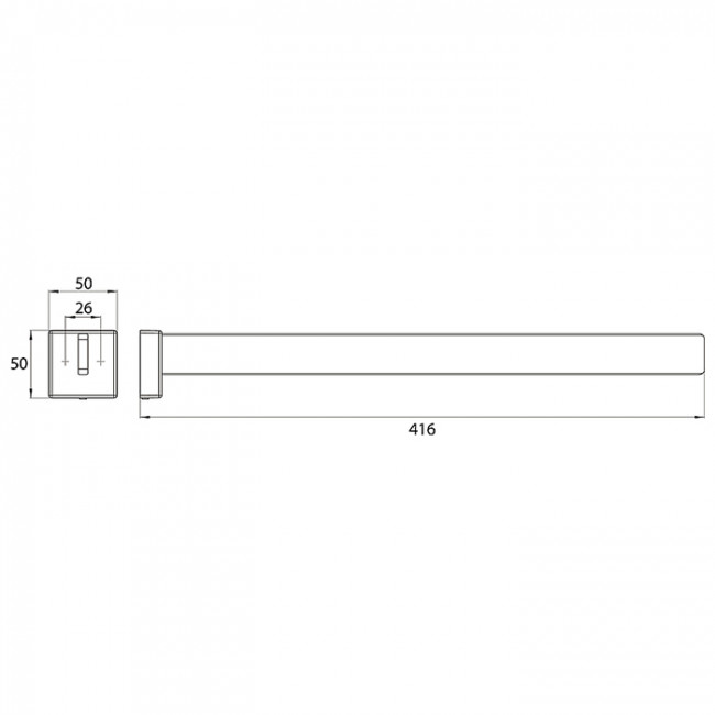 Emco Cue Полотенцедержатель 41.6см, цвет: хром Emco Cue Полотенцедержатель 41.6см, цвет: хром