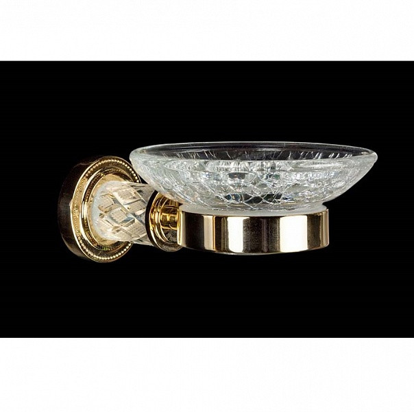 Мыльница настенная Boheme Murano Crystal Gold 10903-CRST-G Мыльница настенная Boheme Murano Crystal Gold 10903-CRST-G