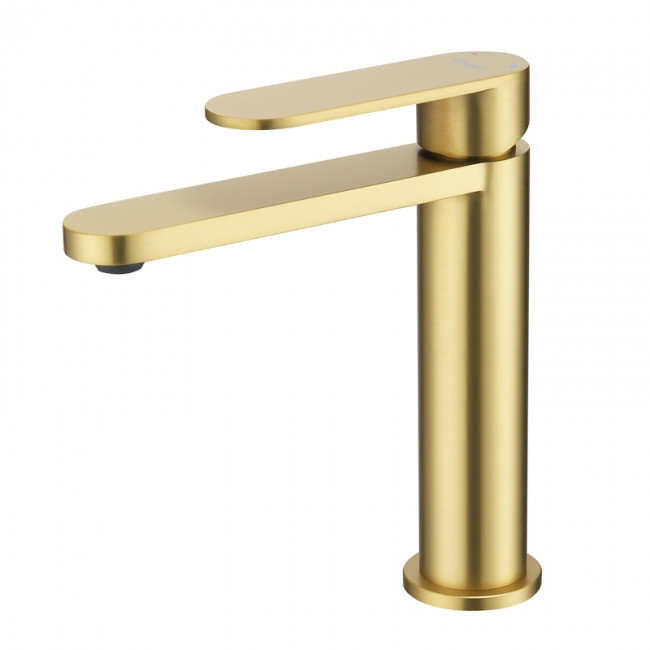 Смеситель Raglo для раковины монолитный, сатин золотой (R10.10.03)