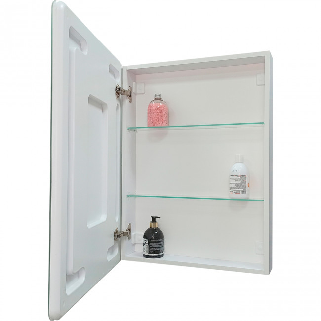 Зеркало-шкаф MIXLINE "Сканди" 500*800 (ШВ) универсал., сенсорный выкл., светодиодная подсветка (553163)