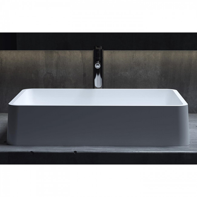 Salini Gloria Раковина накладная 59.5х39.5х12.5cм, без отв., без перелива, S-Stone, цвет: белый матовый Salini Gloria Раковина накладная 59.5х39.5х12.5cм, без отв., без перелива, S-Stone, цвет: белый матовый