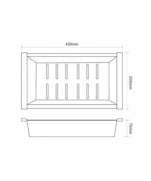 Поддон (коландер) ZorG C 12-44 GRAFIT