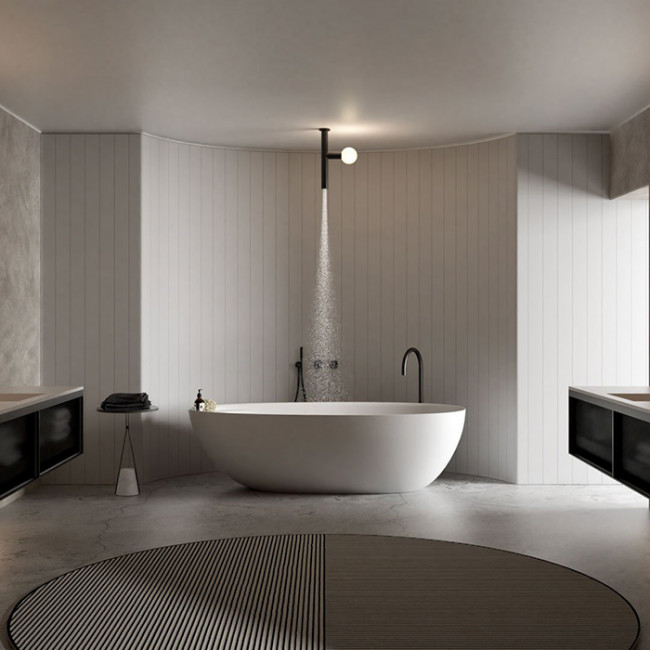 Antonio Lupi Eclipse Ванна отдельностоящая, овальная, 160х70х53см, цвет: белый Antonio Lupi Eclipse Ванна отдельностоящая, овальная, 160х70х53см, цвет: белый