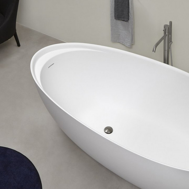 Antonio Lupi Eclipse Ванна отдельностоящая, овальная, 160х70х53см, цвет: белый Antonio Lupi Eclipse Ванна отдельностоящая, овальная, 160х70х53см, цвет: белый