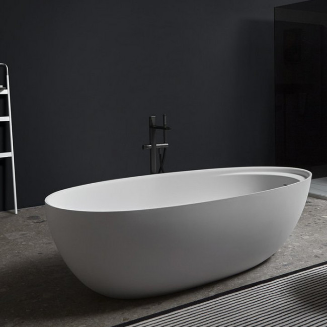 Antonio Lupi Eclipse Ванна отдельностоящая, овальная, 160х70х53см, цвет: белый Antonio Lupi Eclipse Ванна отдельностоящая, овальная, 160х70х53см, цвет: белый