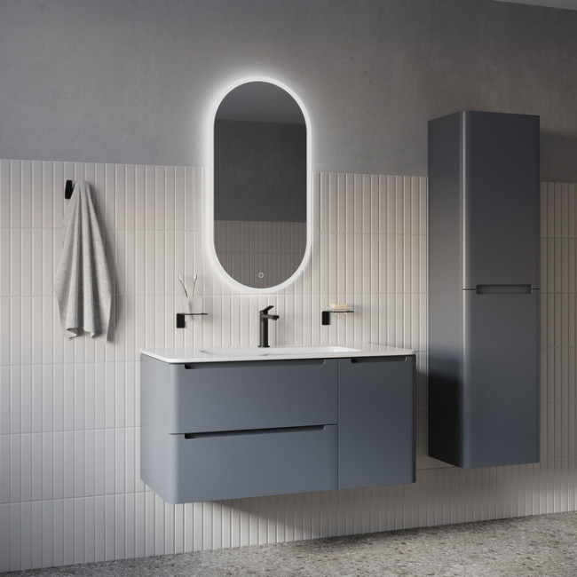 Зеркало с подсветкой IDDIS Uniq 3 в 1, два навеса, 90/45 см (UNI9045i98)