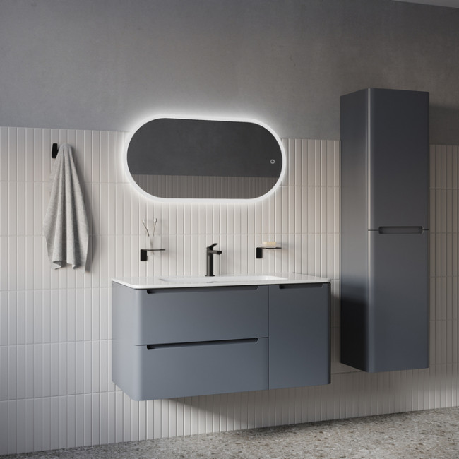 Зеркало с подсветкой IDDIS Uniq 3 в 1, два навеса, 90/45 см (UNI9045i98)